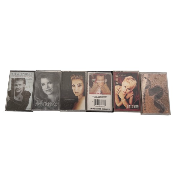 Other - Lot 6 Cassette Tapes Pop Country Celine Dion Adam Ant Lorrie Morgan‎
